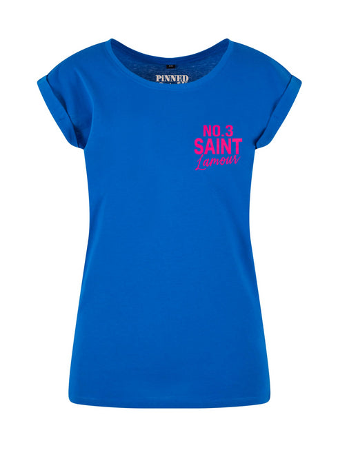Curve T-shirt Deep Saint L'Amour Neon Pink Velvet